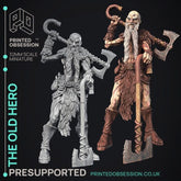Old Hero 3D-printed model